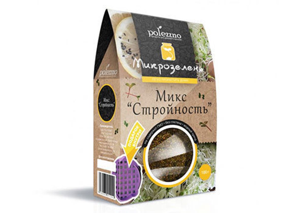 Микрозелень микс "Стройность" Polezzno, 100г