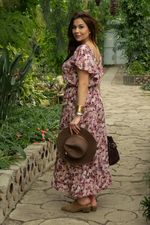 Платье Жара (бордовое) П13415-16М LT Collection