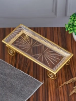 Фруктовница из стекла и мет. M-UF-88371/LG 31*14,5*8