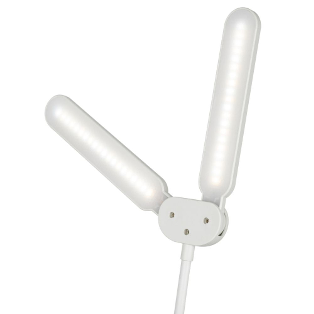 Настольный светильник ЭРА NLED-512-6W-W светодиодный аккумуляторный на прищепке белый