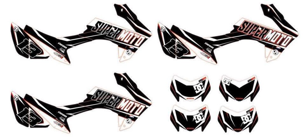 Graphic decal set, Sticker kit, for Honda CRF250L-M 2012-2020