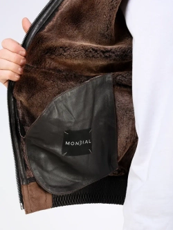 Дубленка зимняя натуральная бомбер