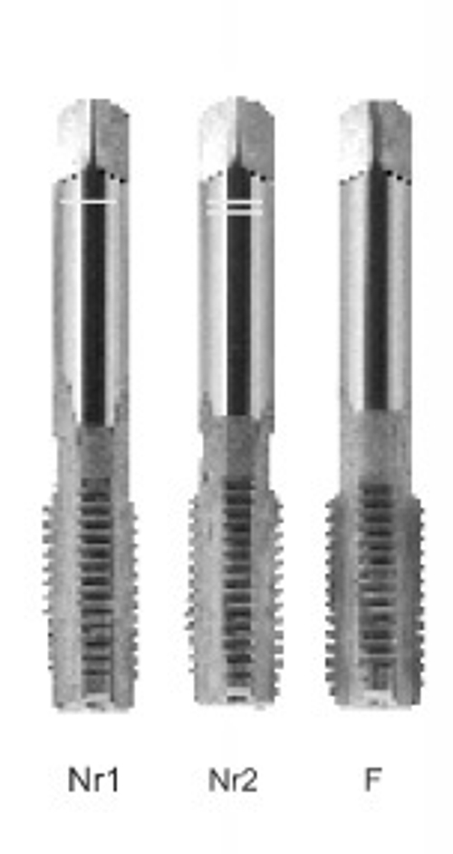 Метчик ручной компл. Set of taps DIN-352/3 M10 ISO2(6H) HSS  A1-230001-0100