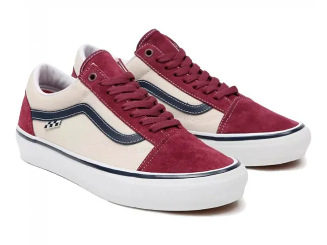 Кеды VANS Skate Old Skool Бежево-фиолетовые