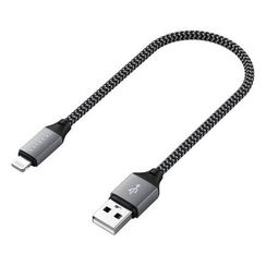 Кабель Satechi USB Type-A - Lightning 25 см (ST-TAL10M) серый космос