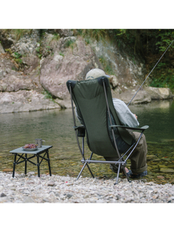 Кресло туристическое Naturehike YL06 складное, 47х36,5х98,5 см, высокая спинка, до 150 кг, зеленое