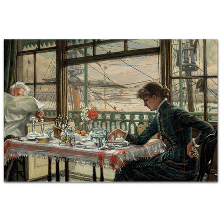 Комната с видом на гавань. Джеймс Тиссо