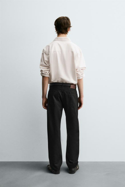 ZARA ДЖИНСЫ STRAIGHT FIT, ЧЕРНЫЙ