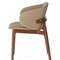 Стул Lando, орех с коричневой обивкой