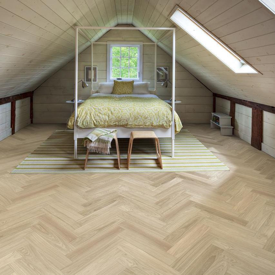 Инженерная доска Kahrs Дуб AB, Дымчатое белое масло Dim White oil