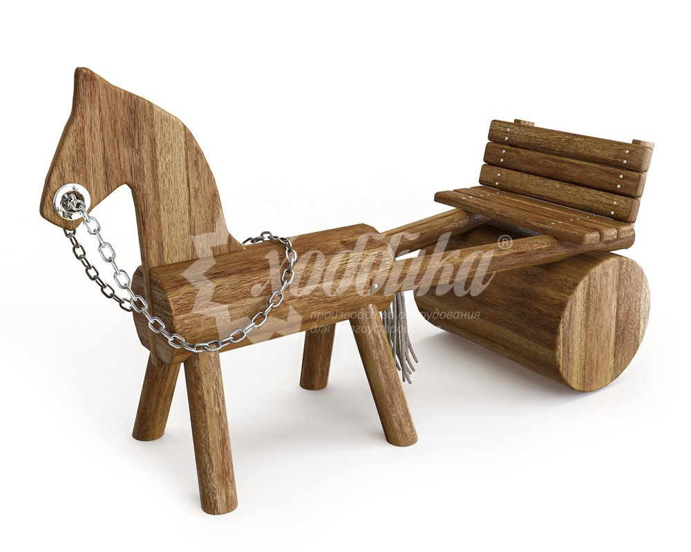 Игровой элемент ARTWOOD «Лошадка с повозкой»