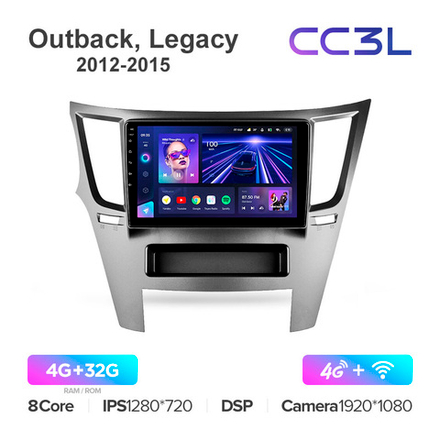 Teyes CC3L 9"для Subaru Outback, Legacy 2009-2014 (прав)