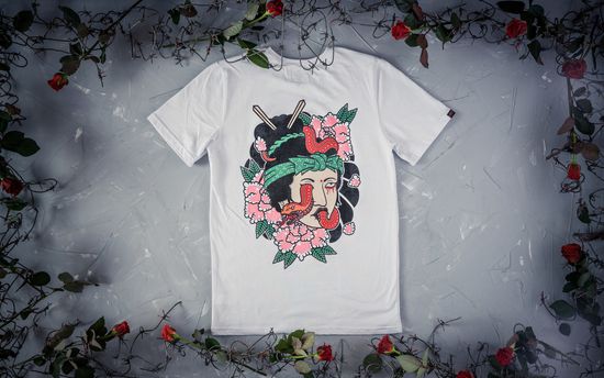 Футболка HOOK Гейша Белый