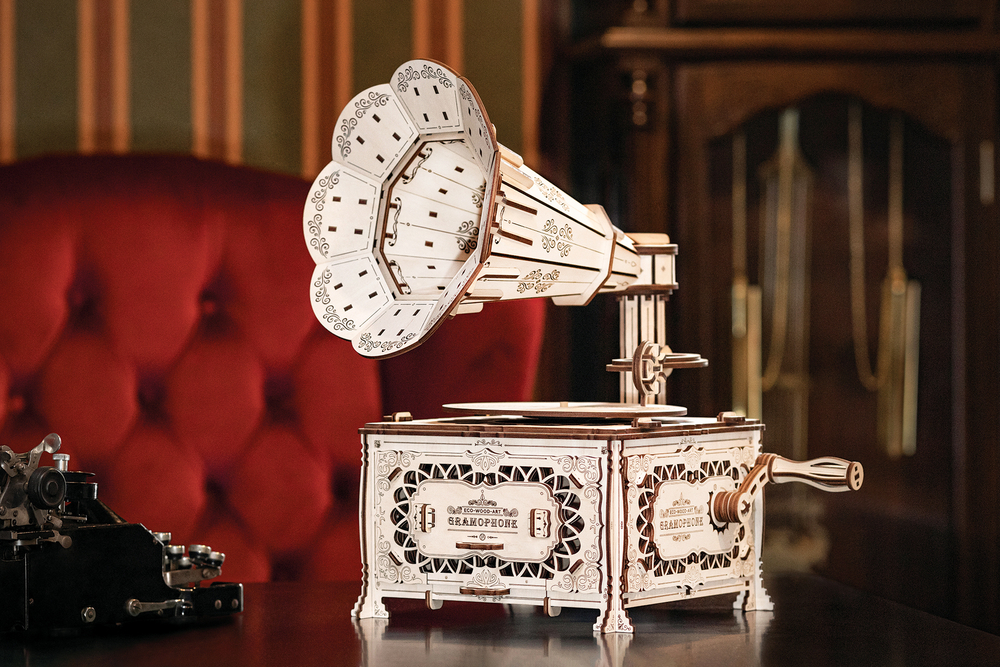 Конструктор деревянный 3D EWA Граммофон