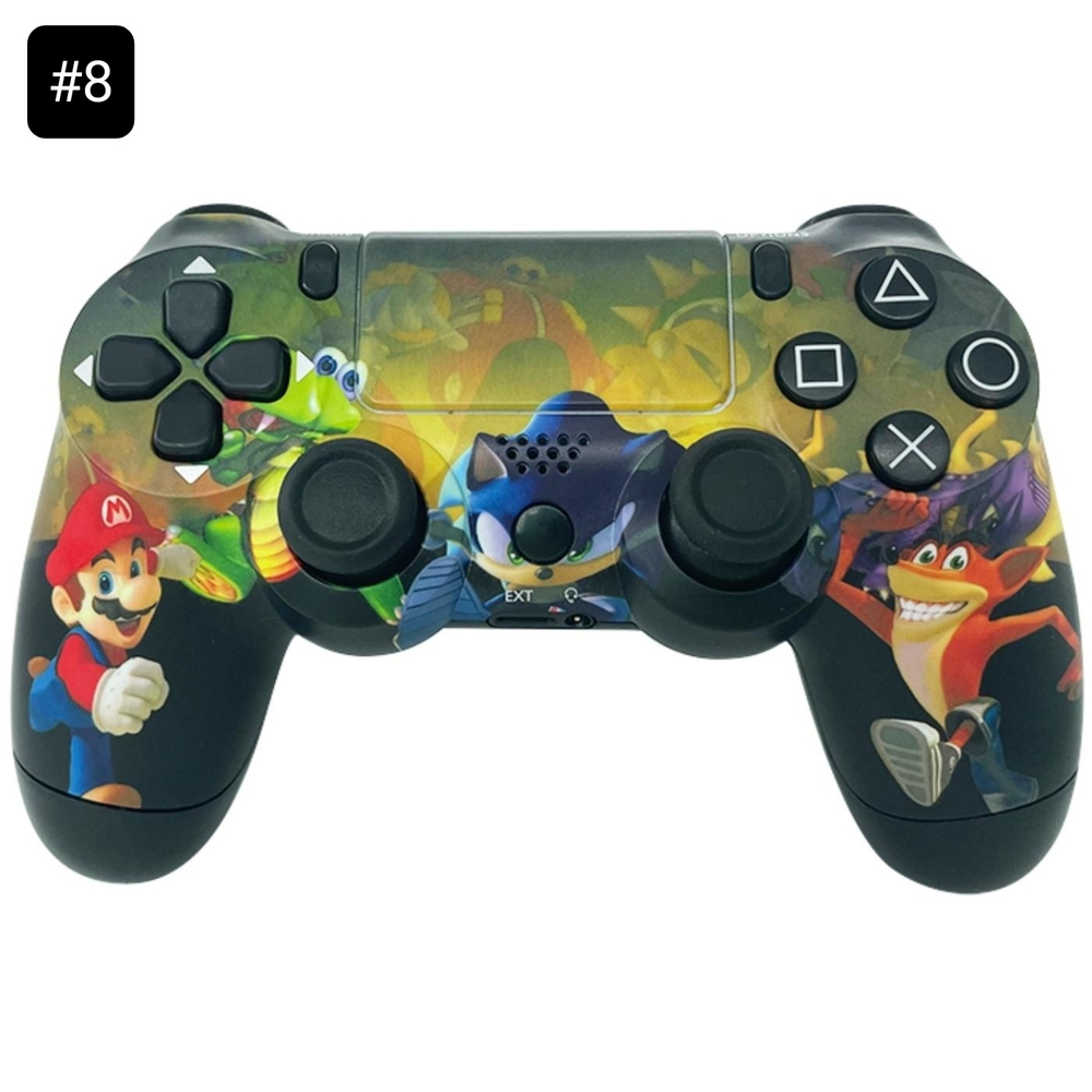Беспроводной джойстик, геймпад с принтами Супергероев "Sony PS4 Dualshock 4v2" wireless controller 27 цветов (Реплика)