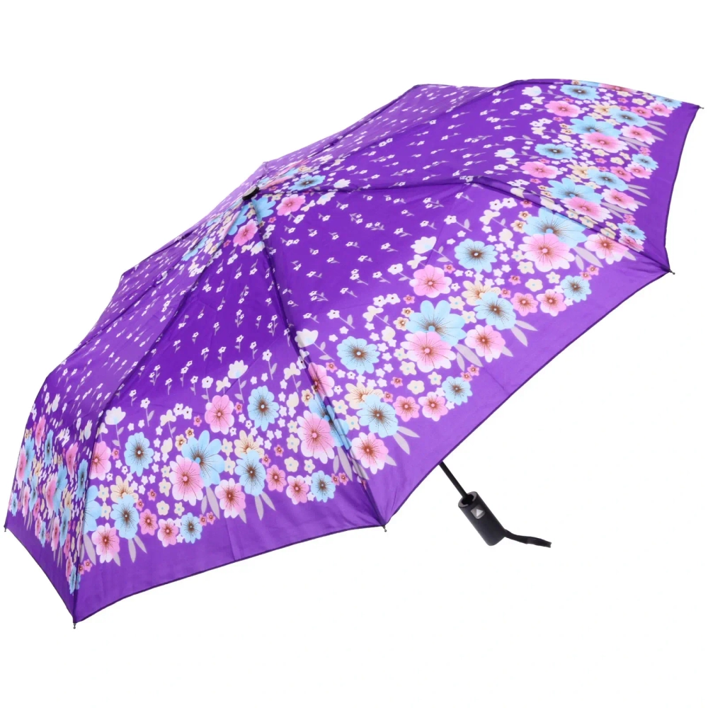 Зонт женский полуавтомат «Эфес», микс 6 цветов, 8 спиц, d-100см, длина в слож. виде 30см