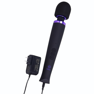 Черный жезловый вибромассажёр Merci Power Wand