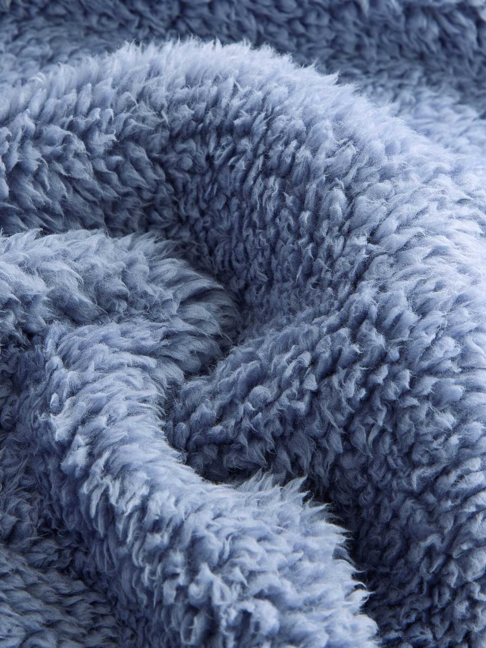 Толстовка флисовая удлиненная для девочки Next B77-511, Синий