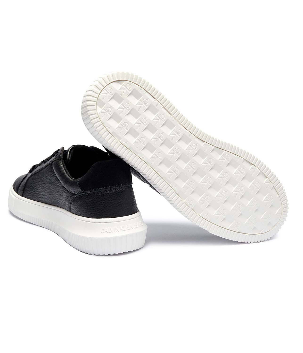 Кожаные кроссовки Calvin Klein Jeans - черный(YM0YM01253)