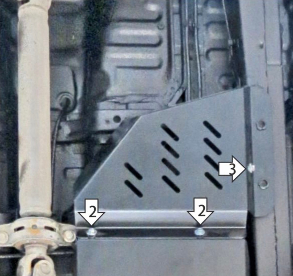 Усиленная защита топливного фильтра (2 мм, сталь) для JAC T6 2019-, Sollers ST6 2023- Motodor.78307