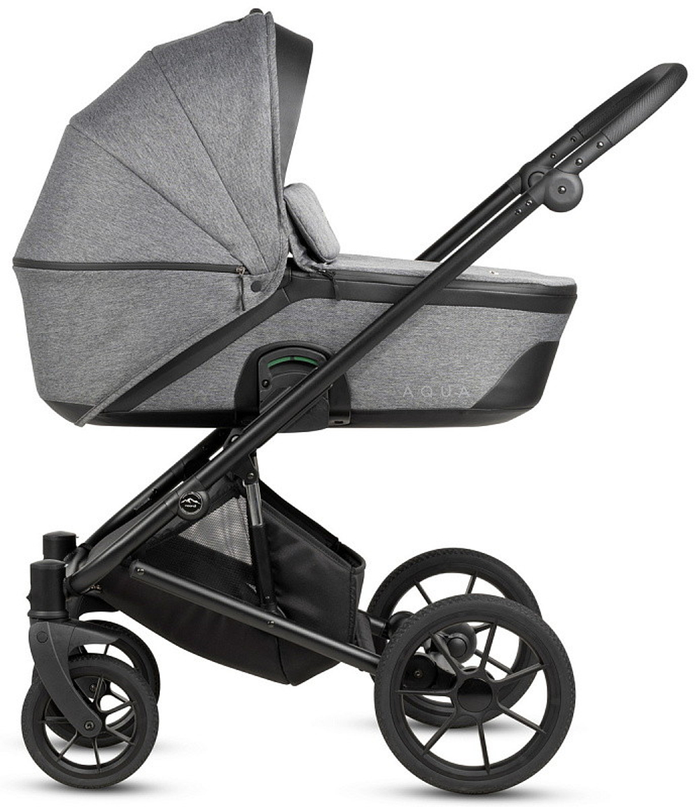 Детская коляска Noordi Aqua V2 3 в 1 с автокреслом Terra Edusky Black 1482633 Dark Grey