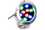 Cветильник-прожектор LED подводный LL-824, 9W, AC24V, низковольтный, RGB, металлик, 140*80*160mm, IP68 Feron