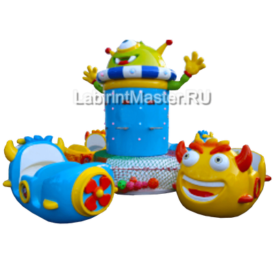 Электрическая Аттракцион карусель «Монстры», 6×6×3,2 м