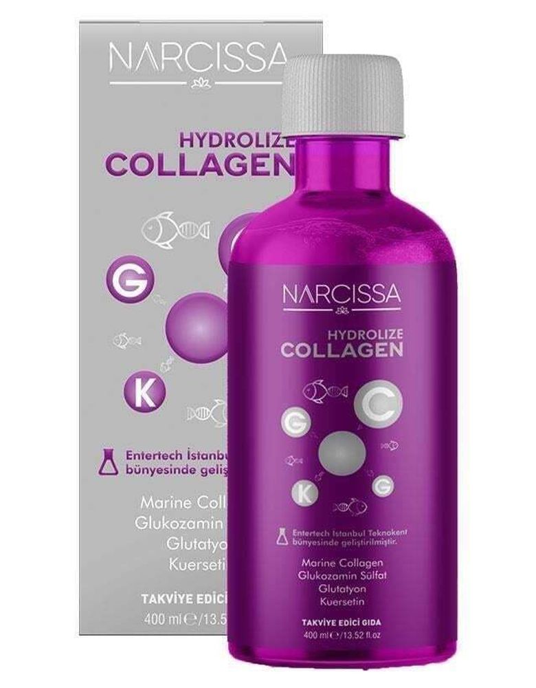 Narcissa Hydrolize Collagen 400 ml | Жидкий морской коллаген с гидролизованными пептидами 400 мл
