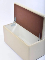 Пуф прямоугольный с крышкой бежевый