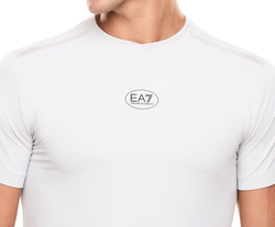 Теннисная футболка EA7 Tennis Pro Crew-Neck - vapor blue