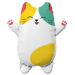 Шар Фольгированный Котик Лапочка (Белый)