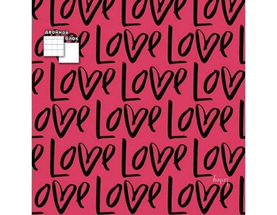 Блокнот 15х15 80л. Комби "С любовью" (Апплика)
