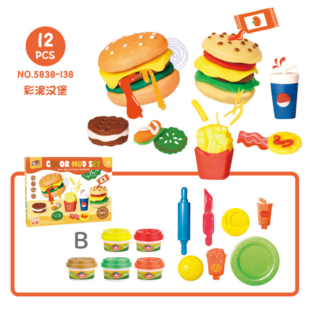 Игровой набор для лепки "Бургер" Delicious Burger