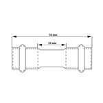 Переходник 22-22, WAAG Heavy Inox, пресс-фланец
