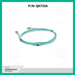 Кабель оптический QK733A HP 2m Premier Flex OM4+ LC/LC Optical Cable (for 8 / 16Gb devices) replace BK839A, 656428-001