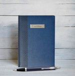 Подарочный набор: Ежедневник недатированный и Шариковая ручка Parker IM Metal, K221, цвет: Blue CT, стержень: Mblue