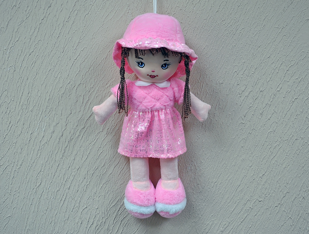 Кукла в платье с блестящей юбкой № 2 18x42x12см. (Hand)