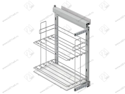 S-2898-С Выдвижная система для противней в базу 250 мм, Starax, (215х475х640) левая, хром