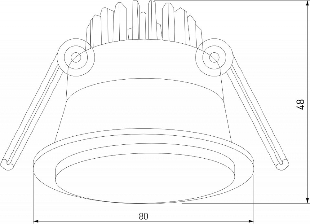 Встраиваемый светильник Elektrostandard Mils a064269