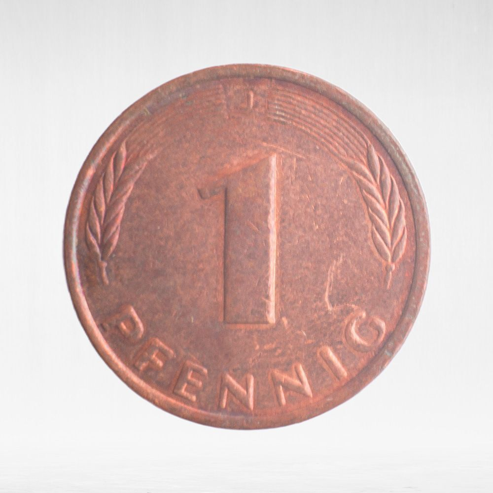 Germany, 1 Pfennig, 1986, (Hamburg Mint - "J"), VF