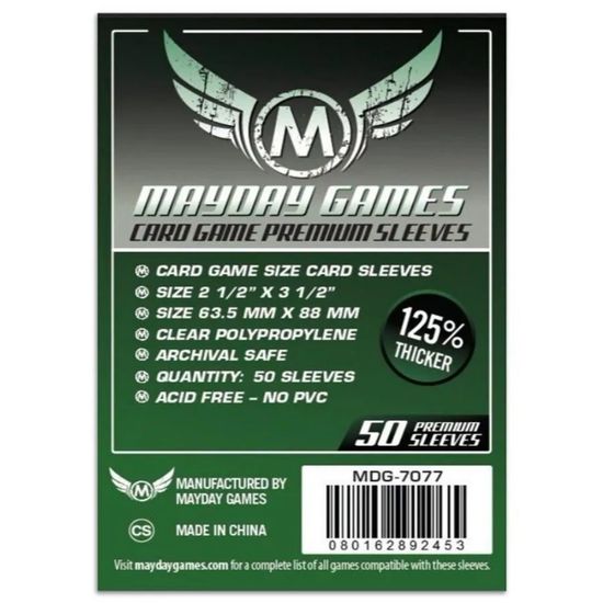 Протекторы Mayday (премиум, 50 шт., 63,5 мм*88мм): прозрачные