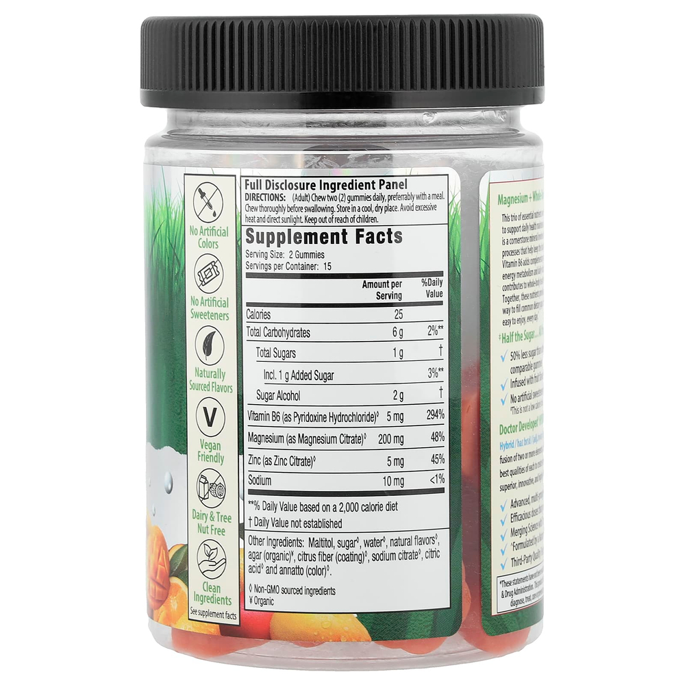 Irwin Naturals, магний и баланс всего организма, со вкусом манго и апельсина, 30 жевательных таблеток