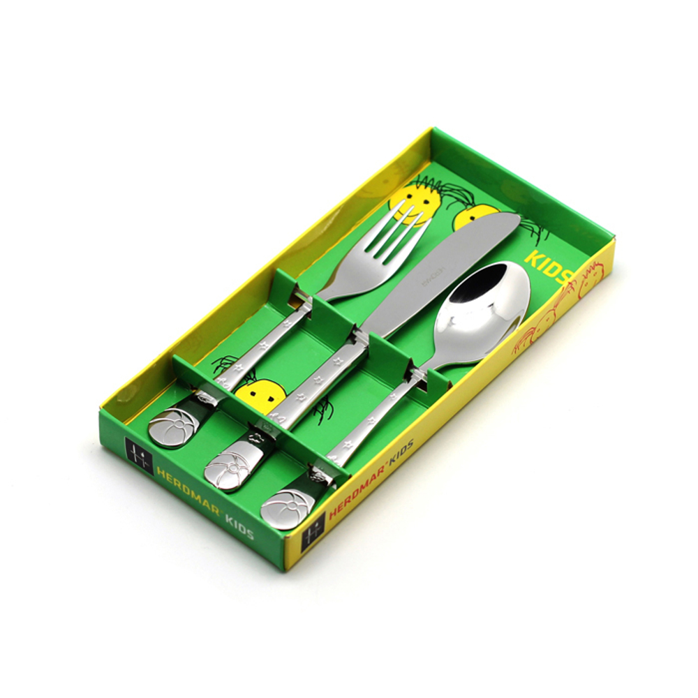 Набор детских столовых приборов на 1 персону 3 предмета Herdmar Futebol