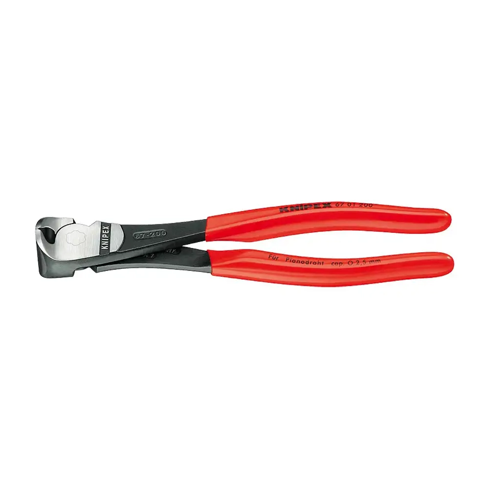 Кусачки торцевые особой мощности черненые 200 мм Knipex 67 01 200 SB