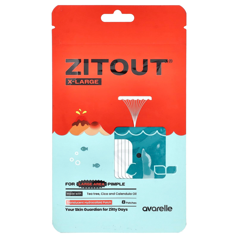 Avarelle, Zitout®, X-Large, 8 патчей