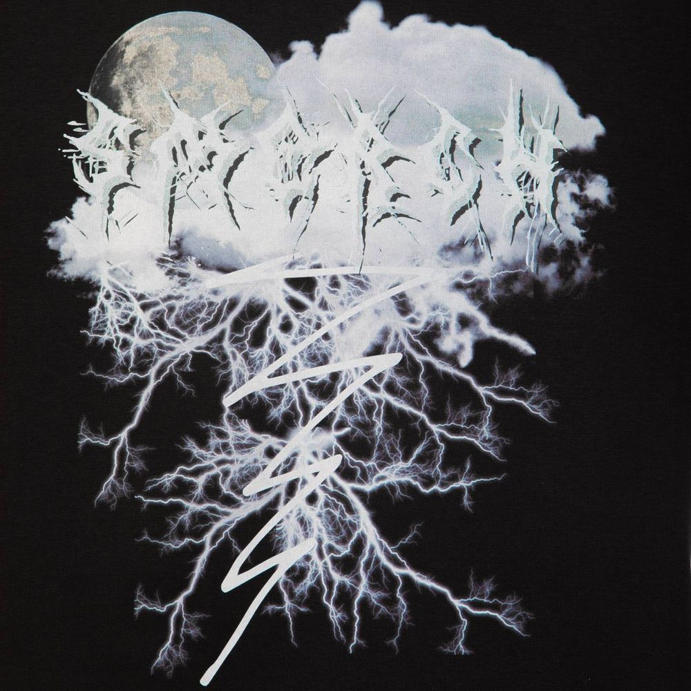 Футболка Смерч Оверсайз Принт #7 черная