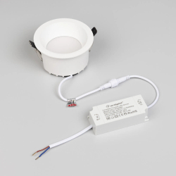 Светильник MS-DROP-BUILT-R105-14W Warm3000 (WH, 85 deg, 230V) (Arlight, IP54 Металл, 5 лет) 041462