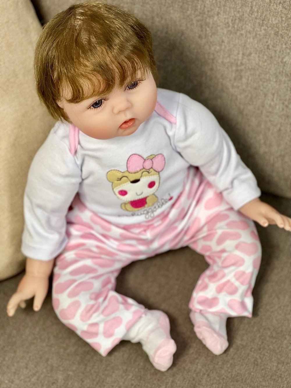 Кукла Реборн мягконабивная 40см в пакете (FA-003)