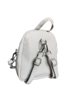 Сумка-рюкзак женская QOZA из экокожи, серая, 1,5 л