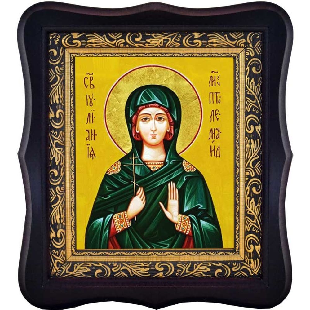 Иулиания Птолемаидская Святая мученица. Икона на холсте.